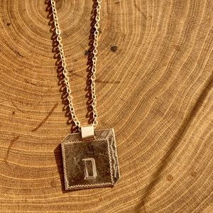 Vintage ‘D’ Initial Necklace